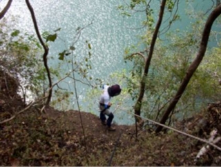 Preparación para bajada